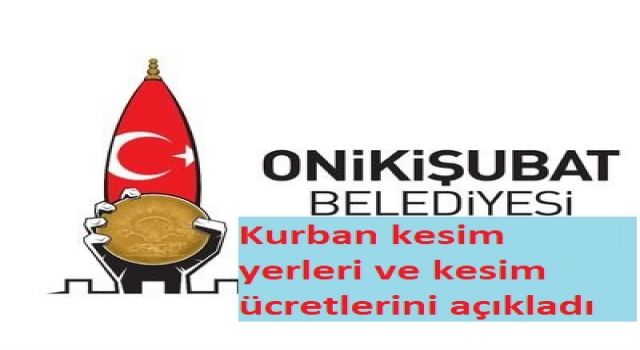 Onikişubat Belediyesi Kurban Kesim Yerlerini Belirledi