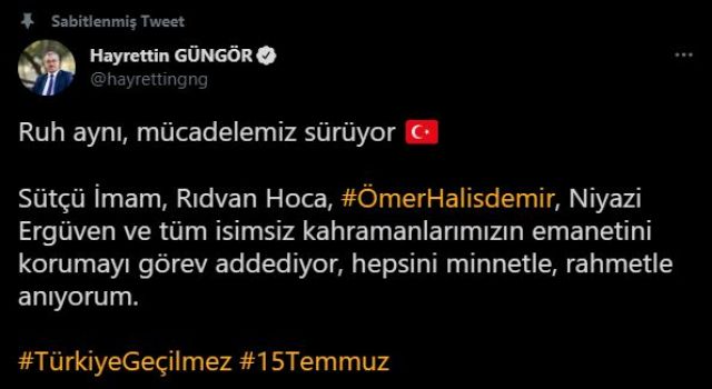 Ruh Aynı Mücadelemiz Sürüyor