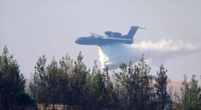 Kahramanmaraş'ta yangın söndürme uçağı düştü