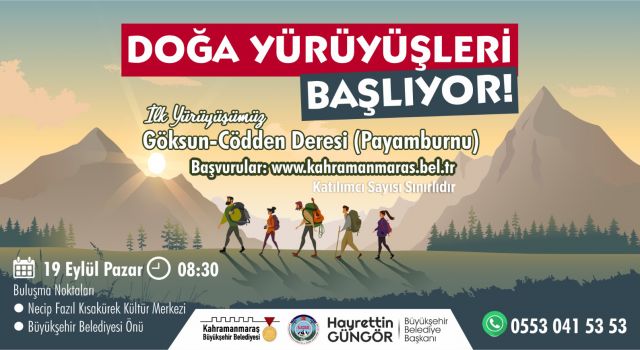 Büyükşehir Doğa Yürüyüşleri Başlıyor!