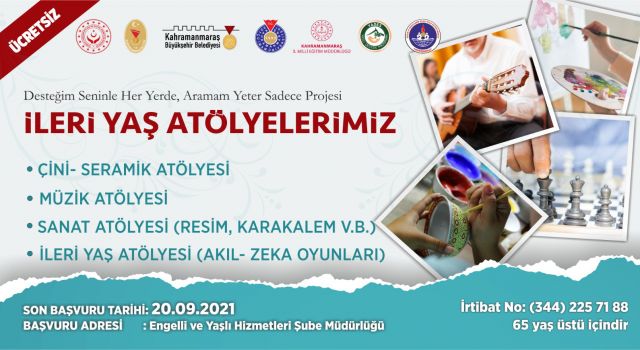 İleri Yaş Atölyeleri’nde Başvurular Başlıyor!