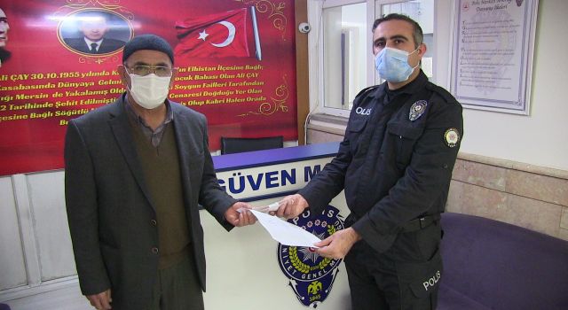 Günün Alkışı:Yolda Bulduğu Parayı Polise Teslim Etti