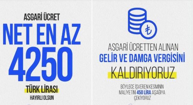 Asgari Ücret 4250 TL