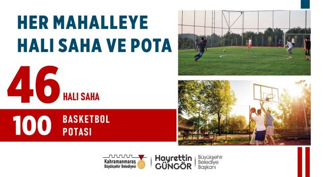 Her Mahalleye Halı Saha ve Pota