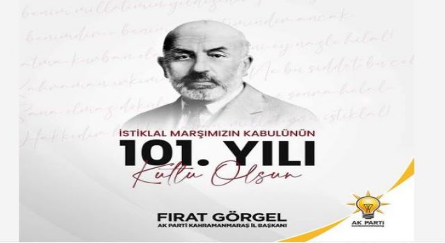 Fırat Görgel'den 12 Mart Mesajı