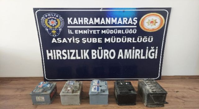 KAHRAMANMARAŞ'TA AKÜ HIRSIZI KISKIVRAK YAKALANDI