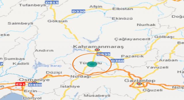 Türkoğlu’nda 2.7 Şiddetinde Deprem 