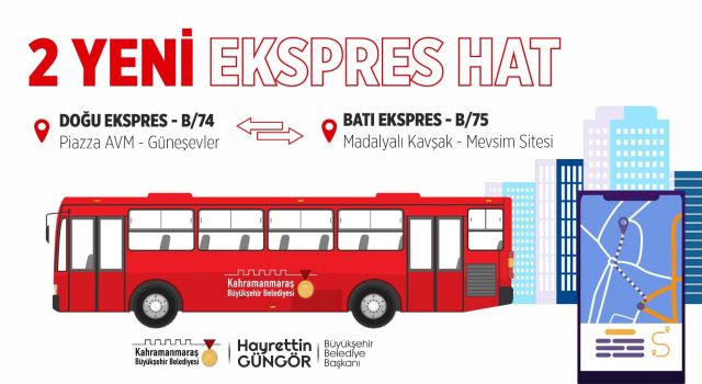 Büyükşehir’den İki Yeni Ekspres Hat