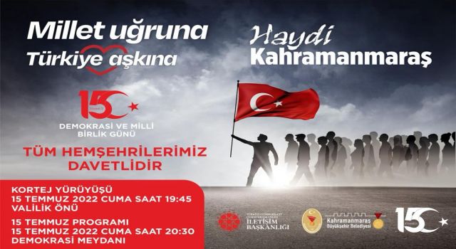 15 Temmuz Demokrasi ve Milli Birlik Günü Etkinliklerine Davet