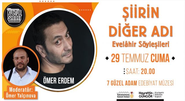 Evelâhir Söyleşileri’nin Konuğu Şair Ömer Erdem