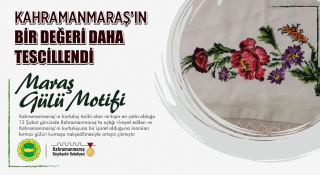 Maraş Gülü Motifi Tescillendi!