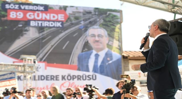 Kanlıdere’nin Yeni Köprüsü 89 Günde Açıldı