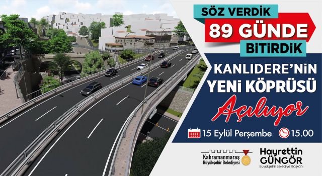 Kanlıdere’nin Yeni Köprüsü Hizmete Alınıyor