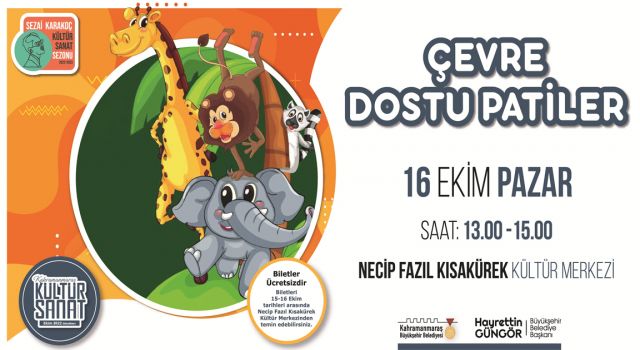 “Çevre Dostu Patiler” Miniklerle Buluşmaya Geliyor