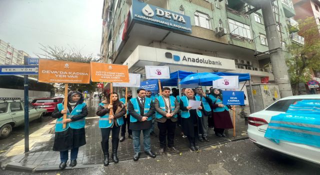 Deva Partisi İl Teşkilatından Kadına Şiddet Konusunda Basın Açıklaması