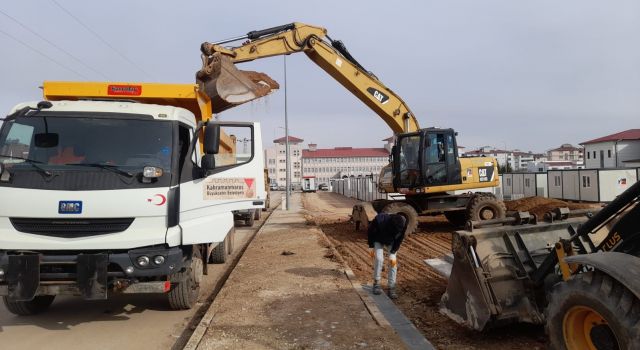 Afşin ve Elbistan’da da Geçici Barınma Merkezlerinin Altyapısı Büyükşehir’den