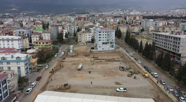 Prefabrik Çarşı’da Altyapı Tamamlanıyor