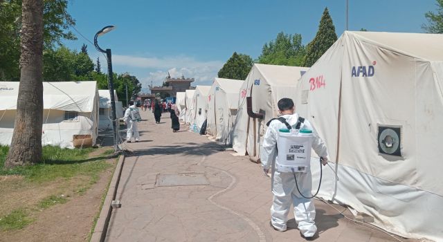 Büyükşehir, Geçici Barınma Merkezlerini Dezenfekte Ediyor