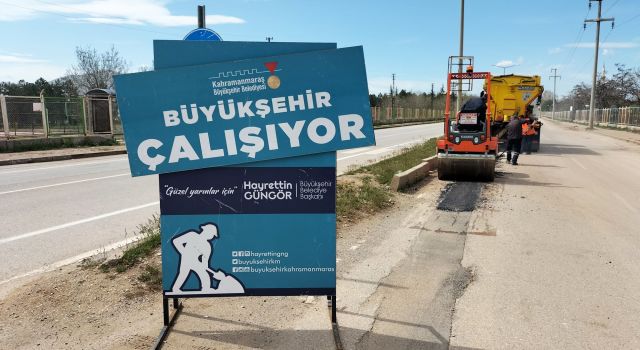 Büyükşehir Kuzey İlçelerde Hasarlı Yolları Onarıyor