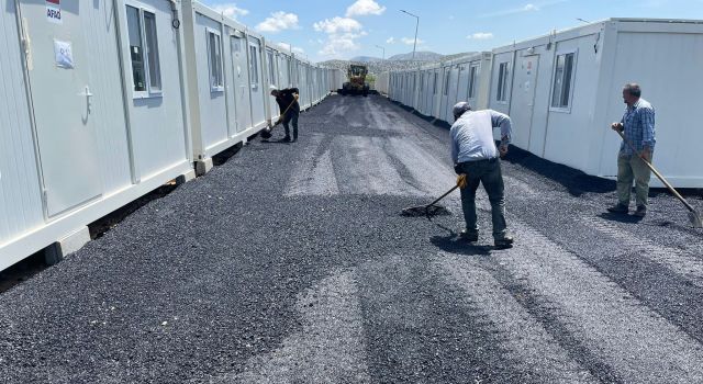 Büyükşehir, Nurhak Konteyner Kent’te Alt ve Üstyapı İmalatını Sürdürüyor