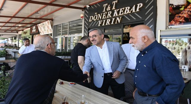 Başkan Güngör, Uzun Çarşı Esnafını Ziyaret Etti