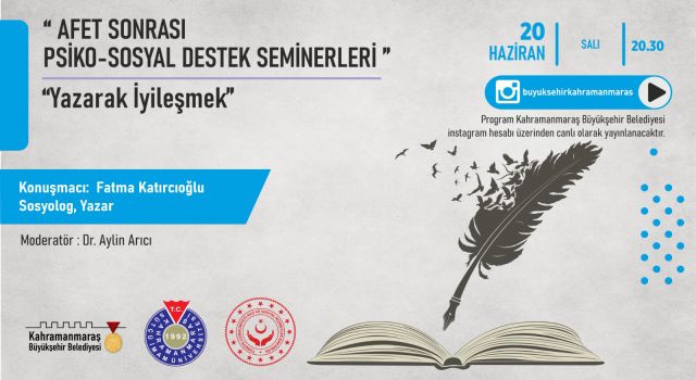 Büyükşehir’den Afet Sonrası ‘Yazarak İyileşmek’ Semineri