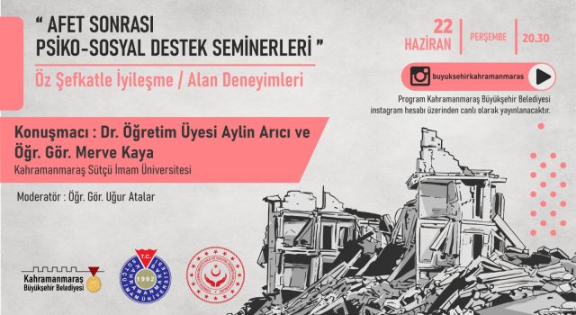 Psiko-Sosyal Destek Seminerleri ‘Öz Şefkatle İyileşme’yle Devam Edecek