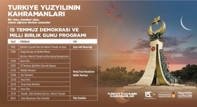 Büyükşehir’den 15 Temmuz Demokrasi ve Milli Birlik Günü Etkinliklerine Davet