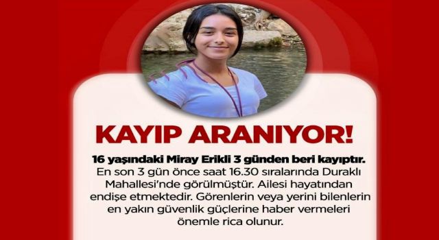 Kahramanmaraş’ta Genç Kızdan 3 Gündür Haber Alınamıyor