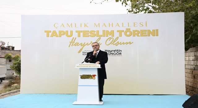 Çamlık Mahallesi’nin 40 Yıllık Tapu Sorunu Çözüldü