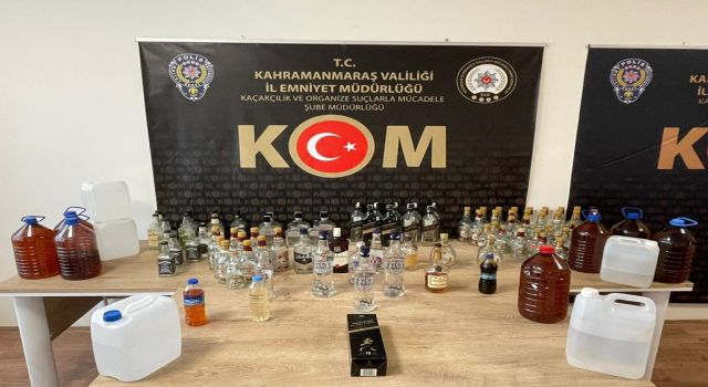 Kahramanmaraş’ta sahte alkol operasyonu 