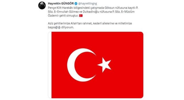 Başkan Güngör, “Milletimizin Başı Sağ Olsun”