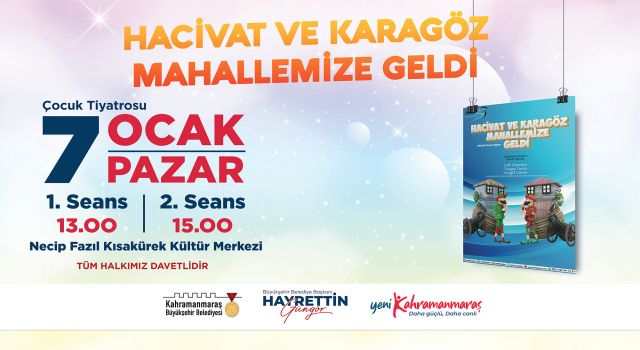 Pazar Gününü Çocuklarımıza Ayıralım: Hacivat ve Karagöz Var!