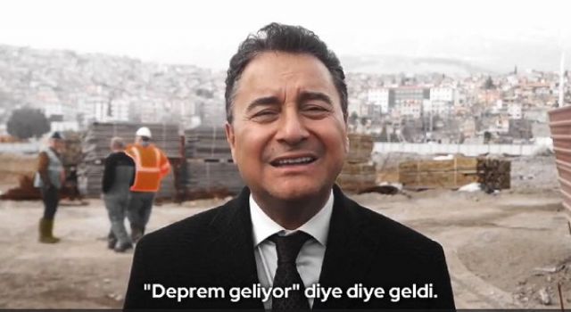 Ali Babacan, uyardığı otelin enkazının önünden seslendi