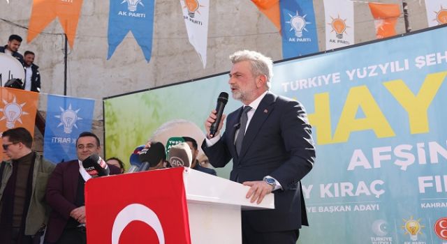 FIRAT GÖRGEL AFŞİN ve GÖKSUN'DA SEÇİM OFİSİ AÇILIŞINDA KONUŞTU “HİZMETLERİ İLMEK İLMEK DOKUYACAĞIZ”