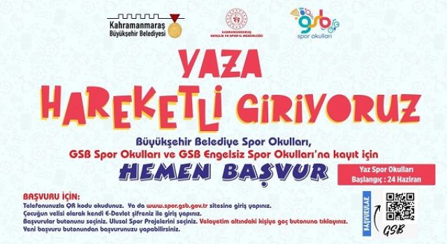 Haydi Gençler Yaz Spor Okullarına!