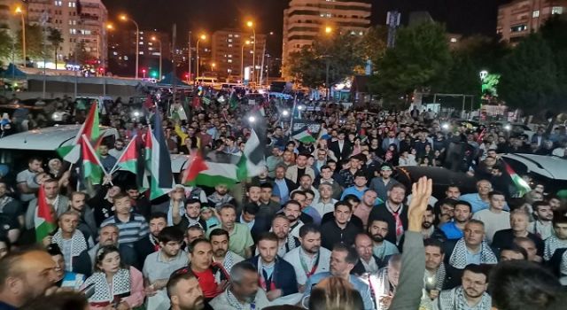 Kahramanmaraş'ta İsrail'in Filistin'e Yönelik Saldırıları Protesto Edildi!