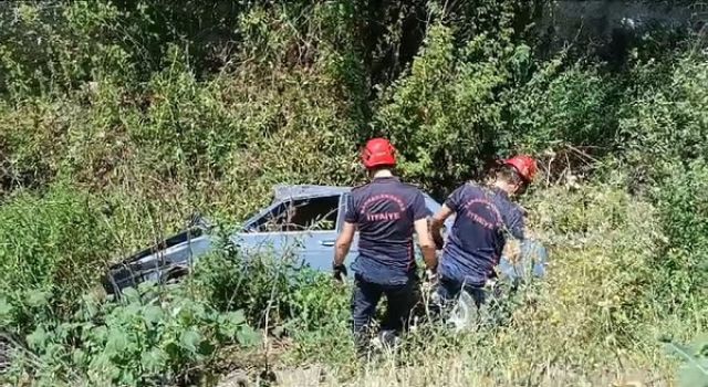 Kahramanmaraş’ta otomobil şarampole devrildi: 2 yaralı 