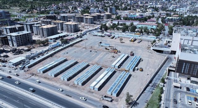 Yeni Geçici Çarşıda Alt ve Üstyapı İmalatları Sürüyor