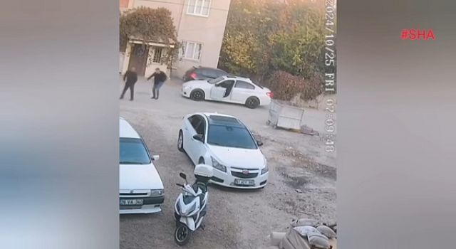 Elbistan’da silahlı saldırı kamerada 