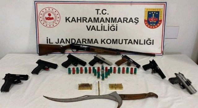 Kahramanmaraş’ta evinden cephanelik çıktı