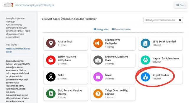 Sosyal Yardım Başvuruları e-Devlet’e Taşındı