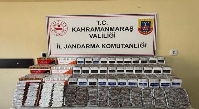 Kahramanmaraş’ta100 bin adet makaron ele geçirildi