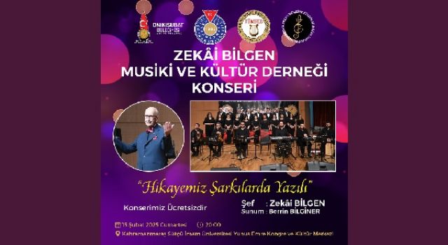 Onikişubat Belediyesi’nden ‘Hikayemiz Şarkılarda Yazılı’ temalı müzik ziyafeti