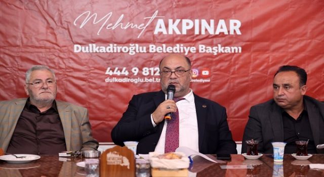 BAŞKAN AKPINAR, MUHTARLARLA İFTAR PROGRAMINDA BULUŞTU