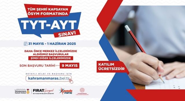 Büyükşehir’in YKS Deneme Sınavı Şimdi de İlçelerde!