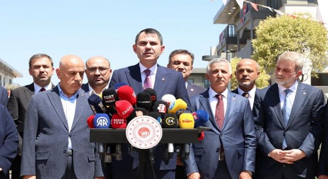 Murat Kurum Kahramanmaraş’ta çalışmaları yerinde inceledi