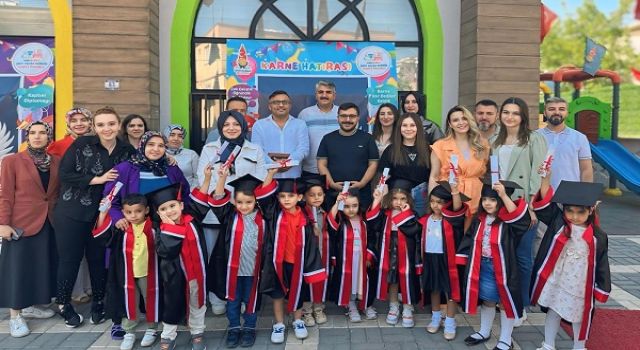 Onikişubat Belediyesi’nin Gündüz Bakımevi’nde ilk mezuniyet heyecanı