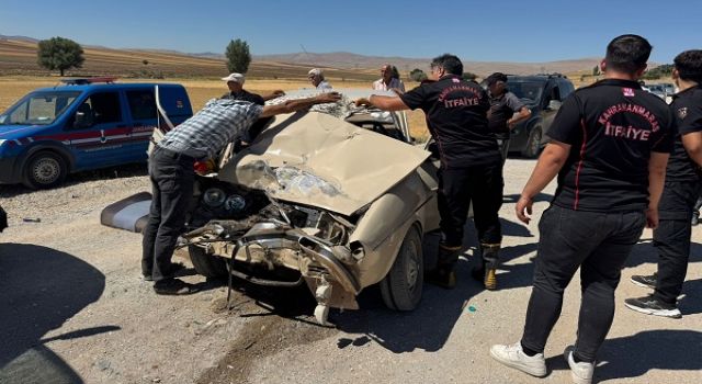 Kahramanmaraş’ta kamyonet ile otomobil çarpıştı: 2 yaralı