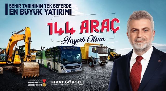 Büyükşehir’den Tarihi Araç Yatırımı; 144 Hizmet Aracı Filoya Kazandırıldı